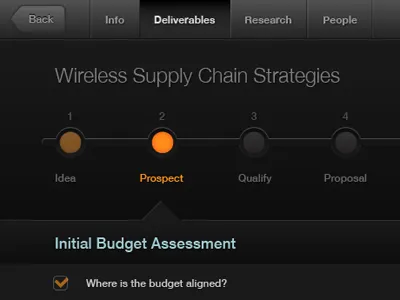Progress 2 progress tabs timeline
