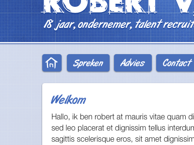 Homepage blue home