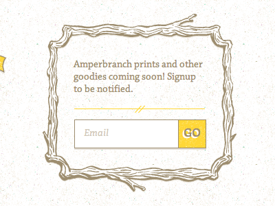 Amperbranch Signup branch form grain signup sketch texture ui wood