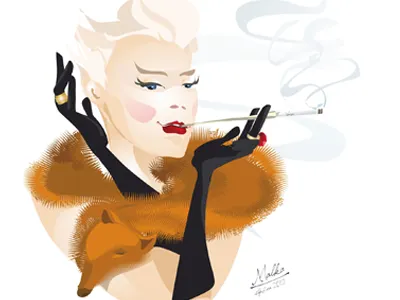 portrait_Oliwia character graphic illustration lady portrait woman