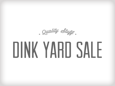 Logo Dbl1 branding logo typography web website yard sale