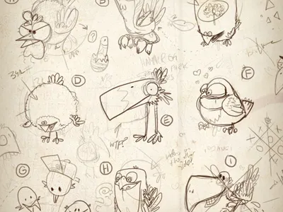 late nite birdie doodlin' birds doodle game ios sketch