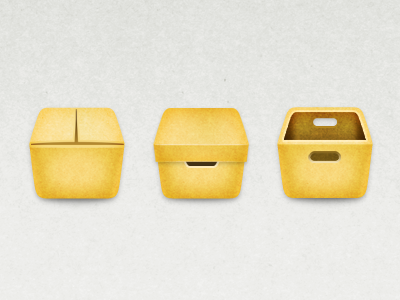 Box Borwnpaper box icon paper