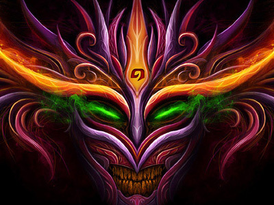Evil evil illustration mask night