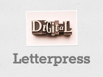 Digital Letterpress css3 letterpress