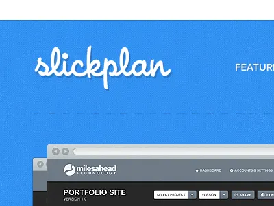 Launched Slickplan app web design website