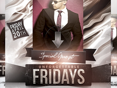 PSD U.Fridays Flyer Template club club flyer cool flyer cool flyer backgrounds cool flyer template dj festival glamour flyer graphicriver midnight music nightclub party advertisements party flyer party templates popular flyers psd flyer template psd flyers templates