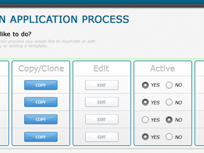 Copy/Clone button design layout ui ux web