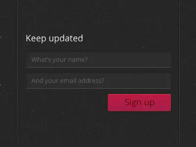 Sign up form design ui website