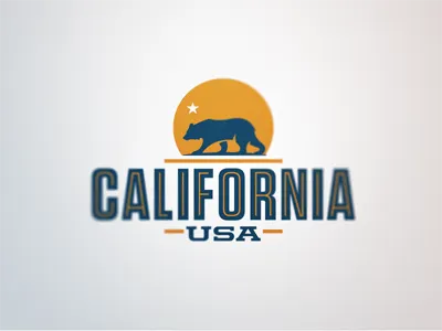 California, USA bear california logo usa