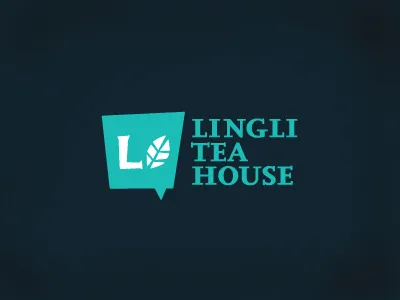 Lingli Tea House brand identity logo tea