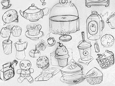 bake, bake... i said bake, dammit! baking delicious sketch