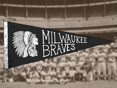 Milwaukee Braves Pennant baseball braves milwaukee pennant