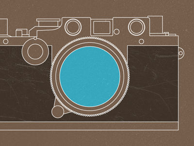 Camera fun time blue brown illustrator leica photoshop texture vector white