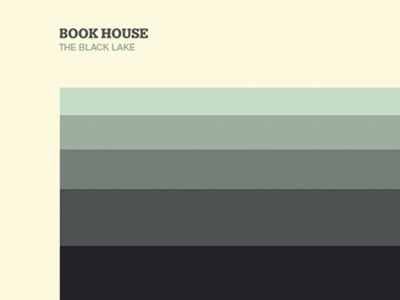 The Black Lake album cover graphic design illustration typography