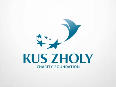 Fond Logo bird fly foudation star way