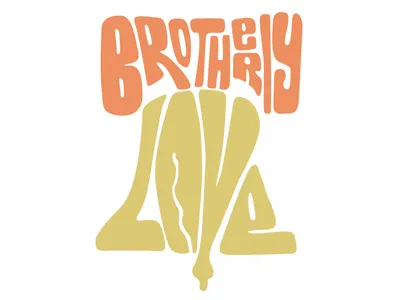 Brotherly Love brotherly love hand drawn type lettering liberty bell philly typography