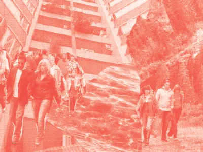 Phase Change collage print red zine