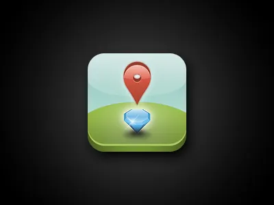 NeighbourGood Guide App Icon 2 app gem icon map marker