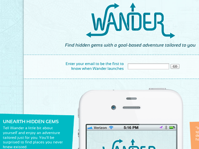 wanderthecity.com adventure app mobile website