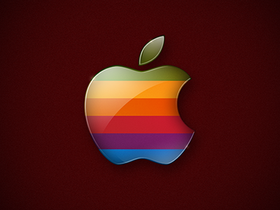 Classic apple classic colors mac retro wall wallpaper