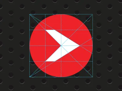 Evolve Church Logo Grid church circle evolve grid logo red