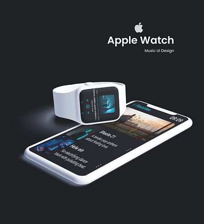 Apple Watch Music UI Design apple watch apple watch music apple watch music ui design figma watch music