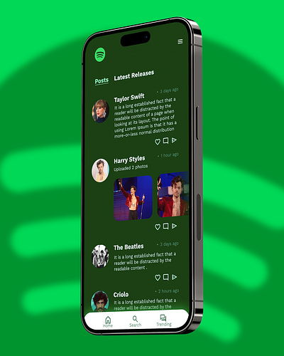 Spotify social media - Concept brasil brazilian dailyui dailyuichallenge design ui ux