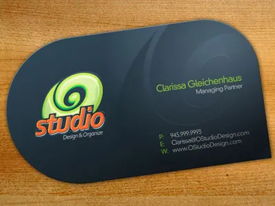 Business Card mockup busines card card dark die cut logo