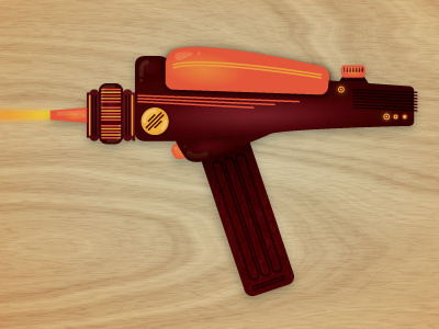 Phaser gradient illustration lines orange phaser red shapes star star trek trek