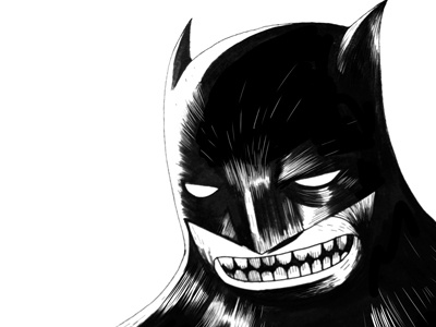 A Super A Day 06 - Black + White character design comic illustration portraits