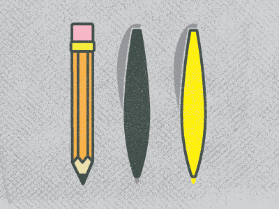 Writing Utensils design highlighter pencil pens texture