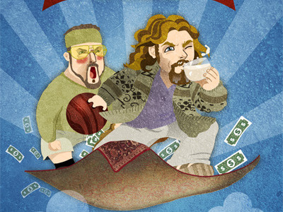 The Dude! character digitalwork dude illustration lebowski movie