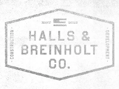H&BCO. Logo Concept illustration logo texture type typography