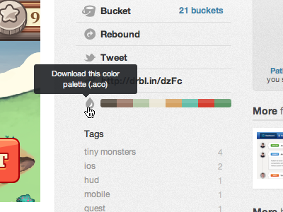 Download this color palette aco adobe color dribbble palette