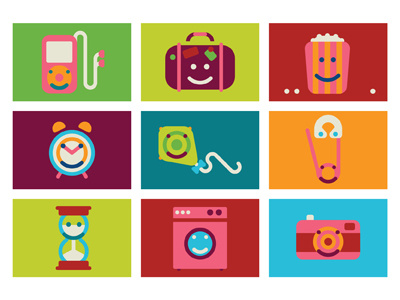 PayPal icons pt.1 colour fun icons naive play vector