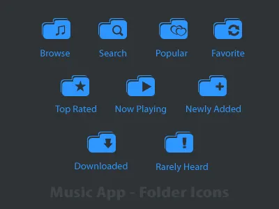 Music App Folder Icons - Tab Icon app icon