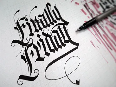 Filnally Friday calligraphy daily calligraphy lettering