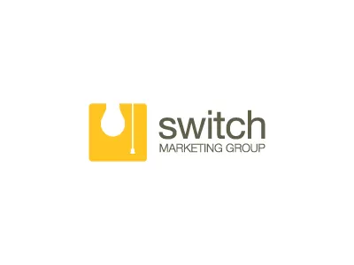 Switch Logo branding identity light bulb logo switch