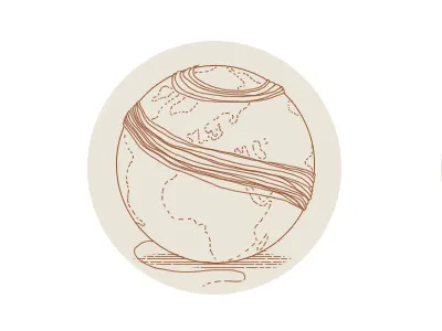 Tangled world illustration line sand tangled world