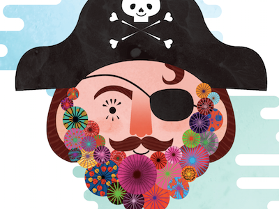 Fashion Pirate fashion flowers illustration pirate ten paces and draw
