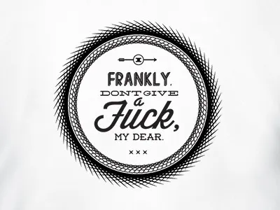 TonT "Fuck" print print retro typographic vector