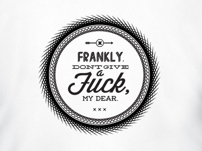 TonT "Fuck" print print retro typographic vector