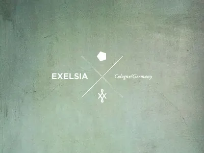 EXELSIA Vintage exelsia logo sign texture vintage wall