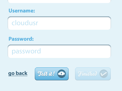 Adding username and password