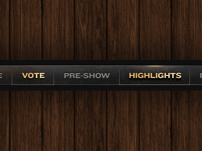 Navigation - WIP denim gold gritty hover menu nav rollover wood