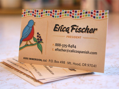 Calico Spanish Business Card biz card business business card calico calico spanish card spanish sugar pie type typography whitney