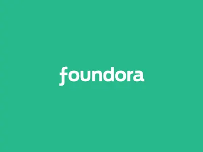 Foundora custom foundora green logo logotype type typography