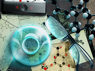 Toxic lab illustration