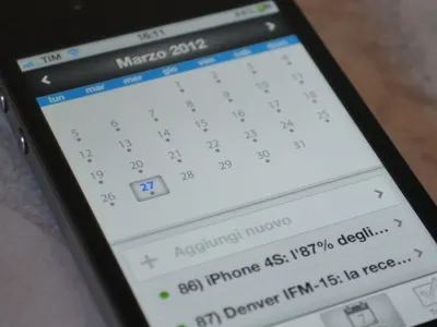 TechGenius app iPhone calendar app calendar display iphone retina techgenius ui